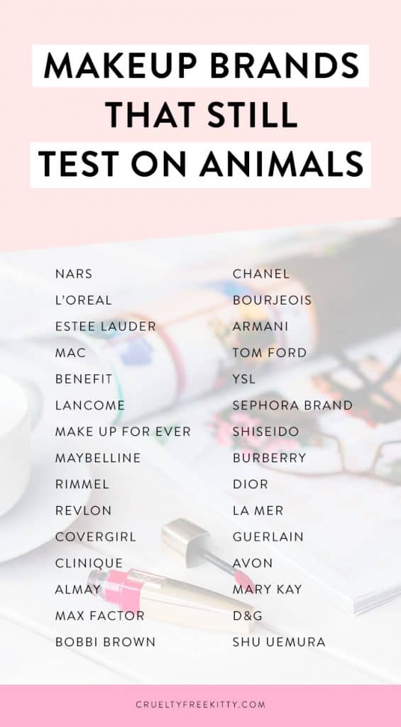 Rummelig Vibrere overtro 30 Makeup Brands That Still Test On Animals In 2021 | Cruelty-Free Kitty